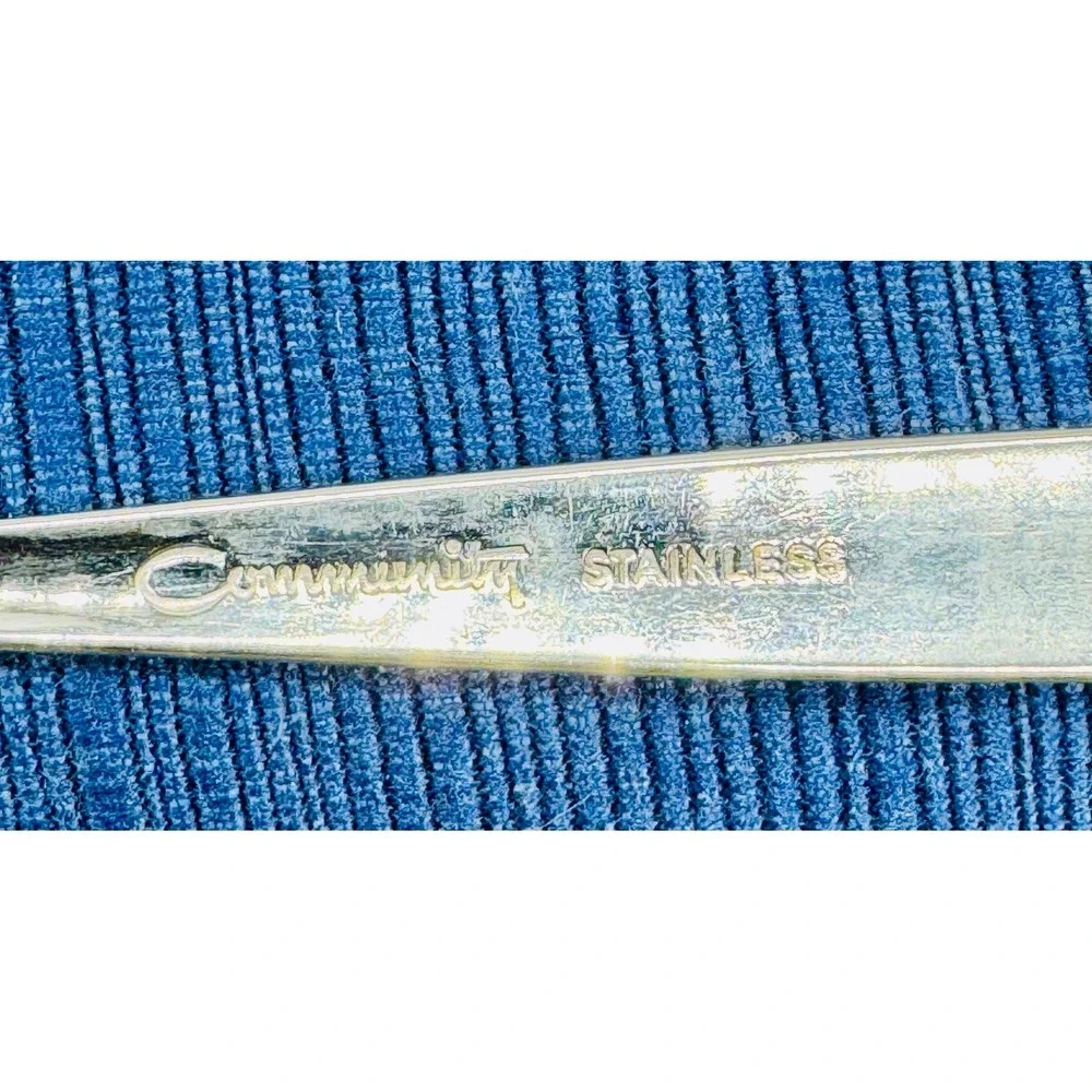 Oneida Community Venetia Iced Tea Spoon Silver Stainless 9 Piece Lot 7.5 inch